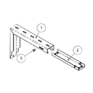 Soporte SODECA VCS4-KONZ-STE montaje en pared